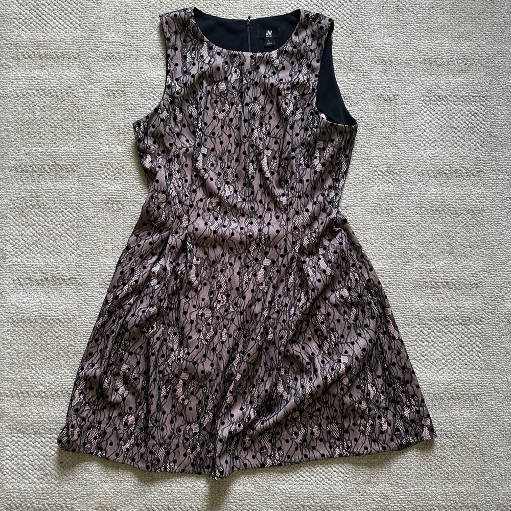Jason Wu Pink and Black Lace Cocktail Dress
